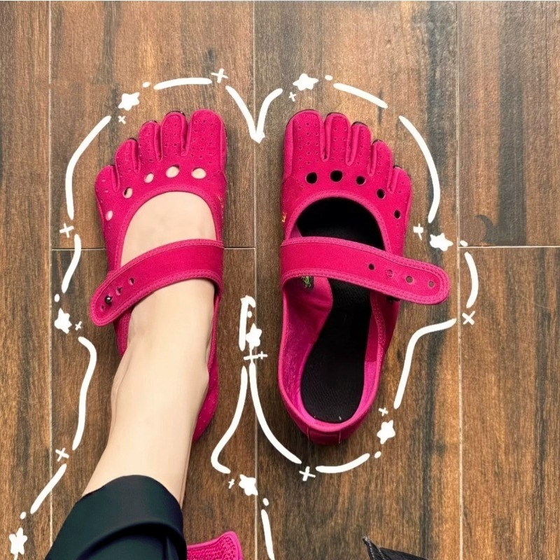Mary Jane Five-toe Footwear Fo - Pilates Yoga Footwear 评论和价格