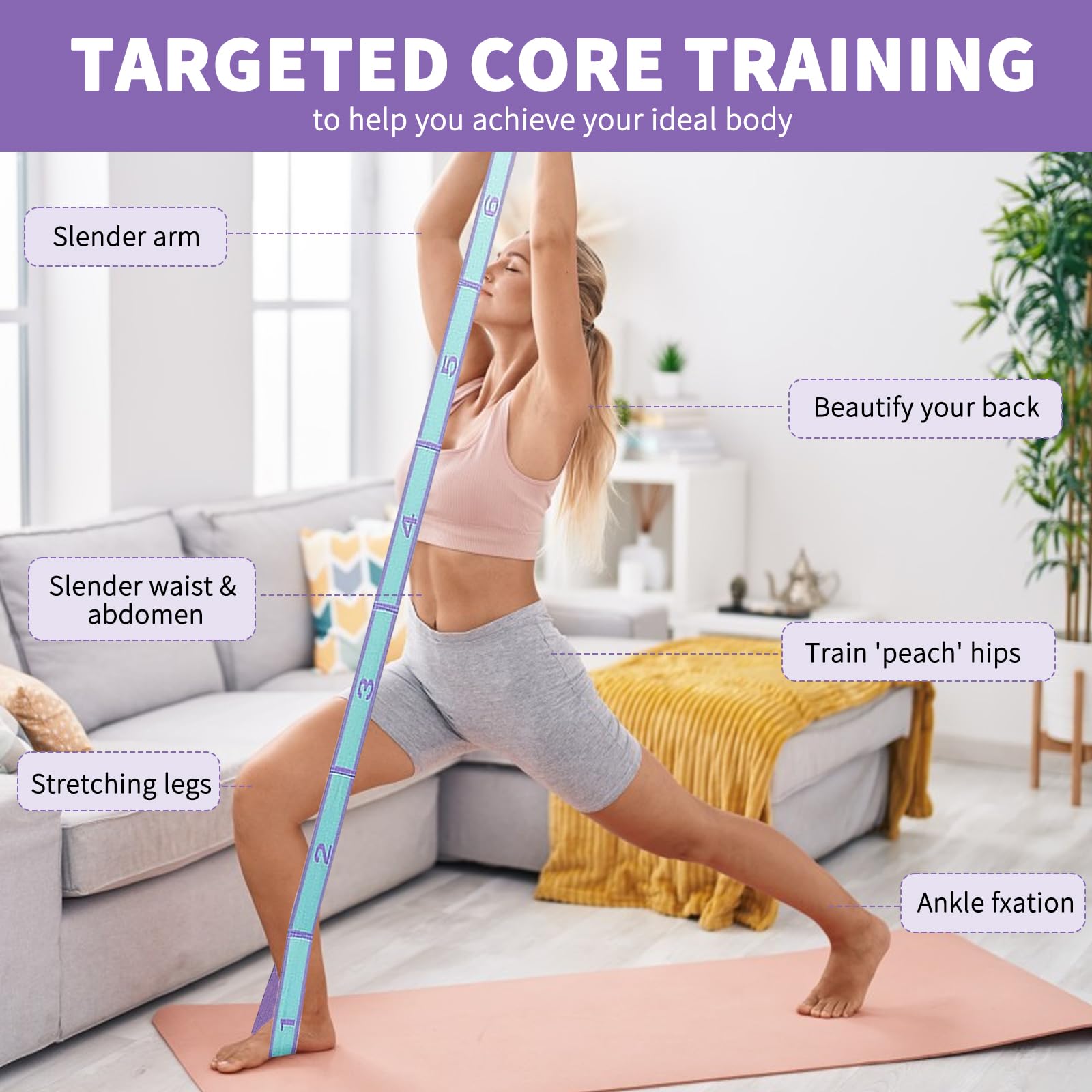 Slimming Resistance Band Yoga  - Pilates Yoga For Beginners 评论和价格