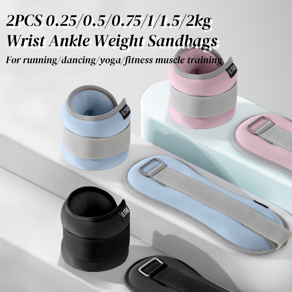 2pcs 0.25/0.5/0.75/1/2kg Wrist - Yoga Sandbag Weight 评论和价格
