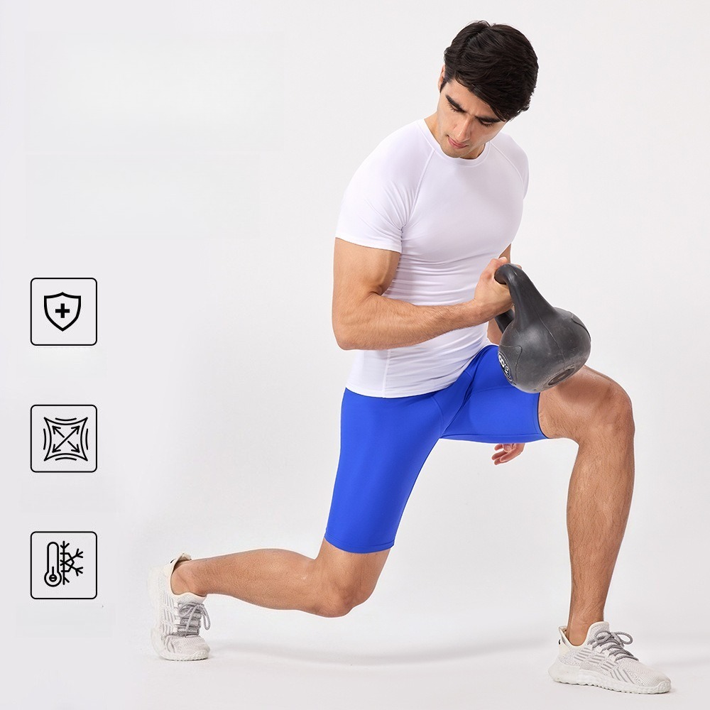 Men 5 Inch Compression Yoga Sh - Pilates Yoga Stretching 评论和价格