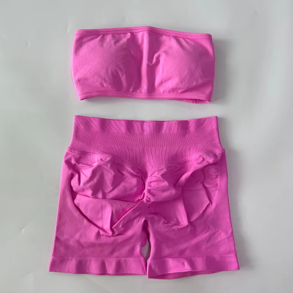 Yoga Women 2-Piece Set Bandeau - Pilates Yoga Set 评论和价格