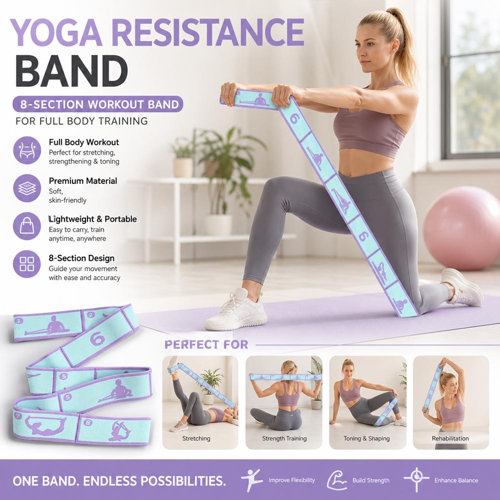 Resistance Band Yoga Auxiliary - Pilates Yoga For Beginners 评论和价格