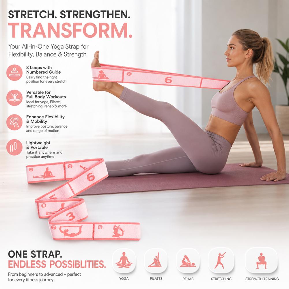 Resistance Band Yoga Auxiliary - Pilates Yoga For Beginners 评论和价格