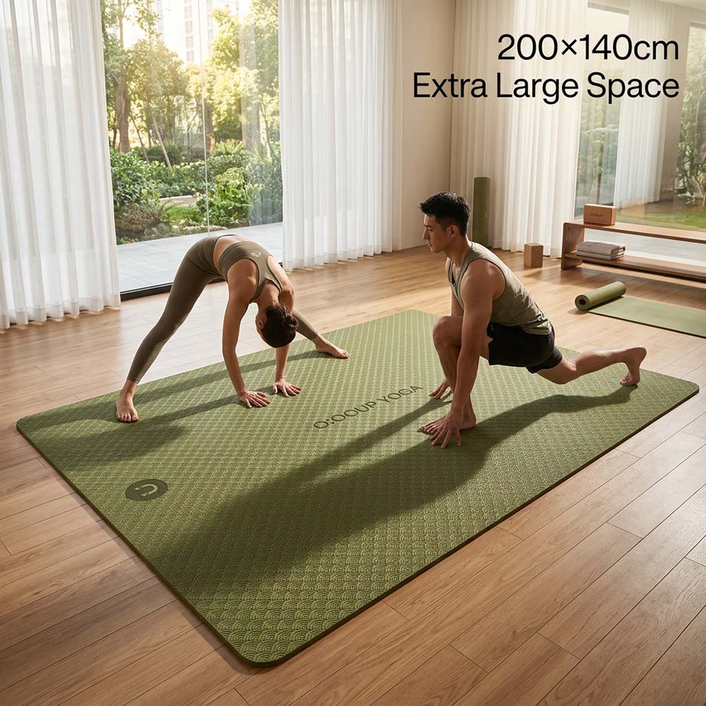 Double Sized Oversized Yoga Ma - Pilates Yoga For Beginners 评论和价格