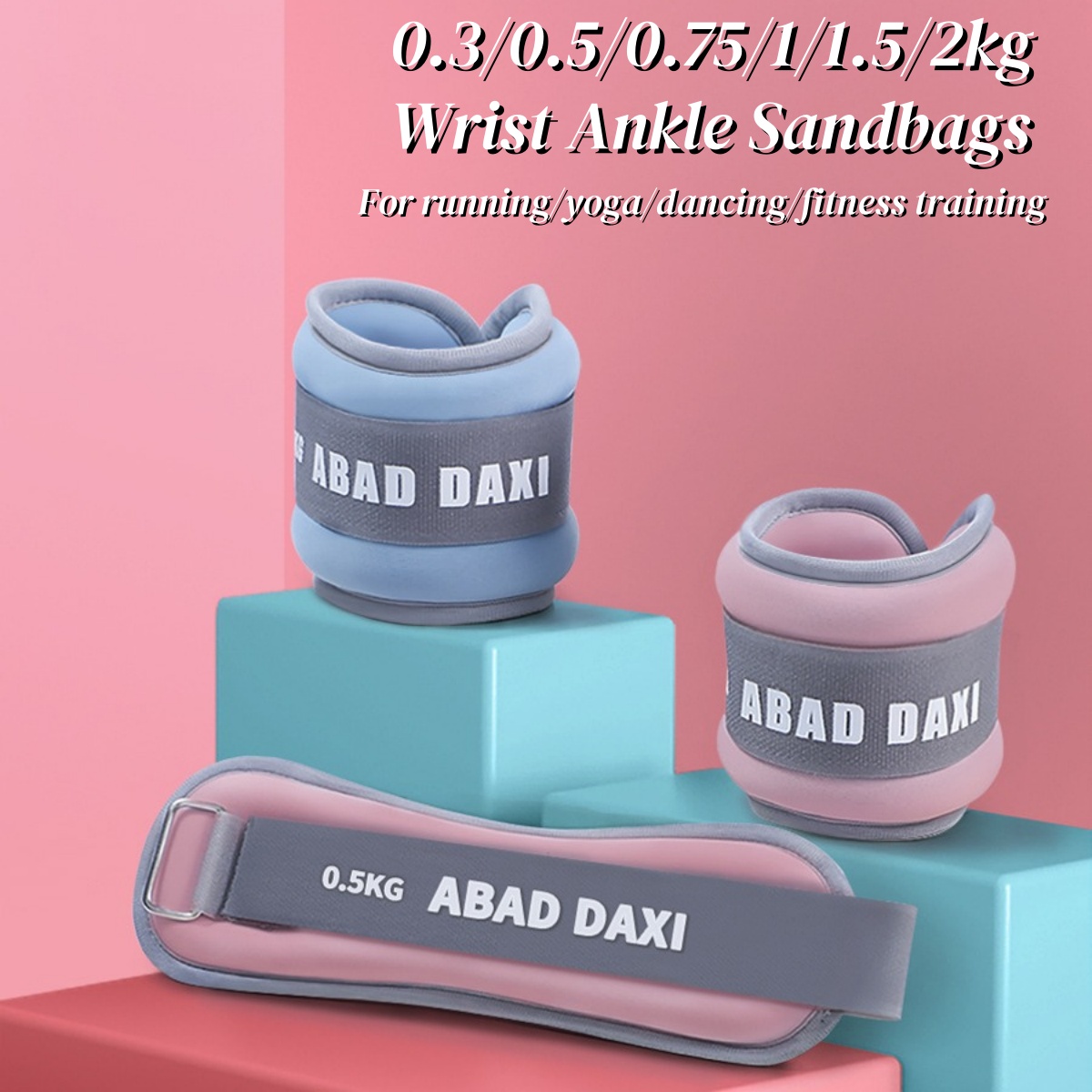 2pcs 0.3/0.5/1/2kg Wrist Ankle - Yoga Sandbag Weight 评论和价格