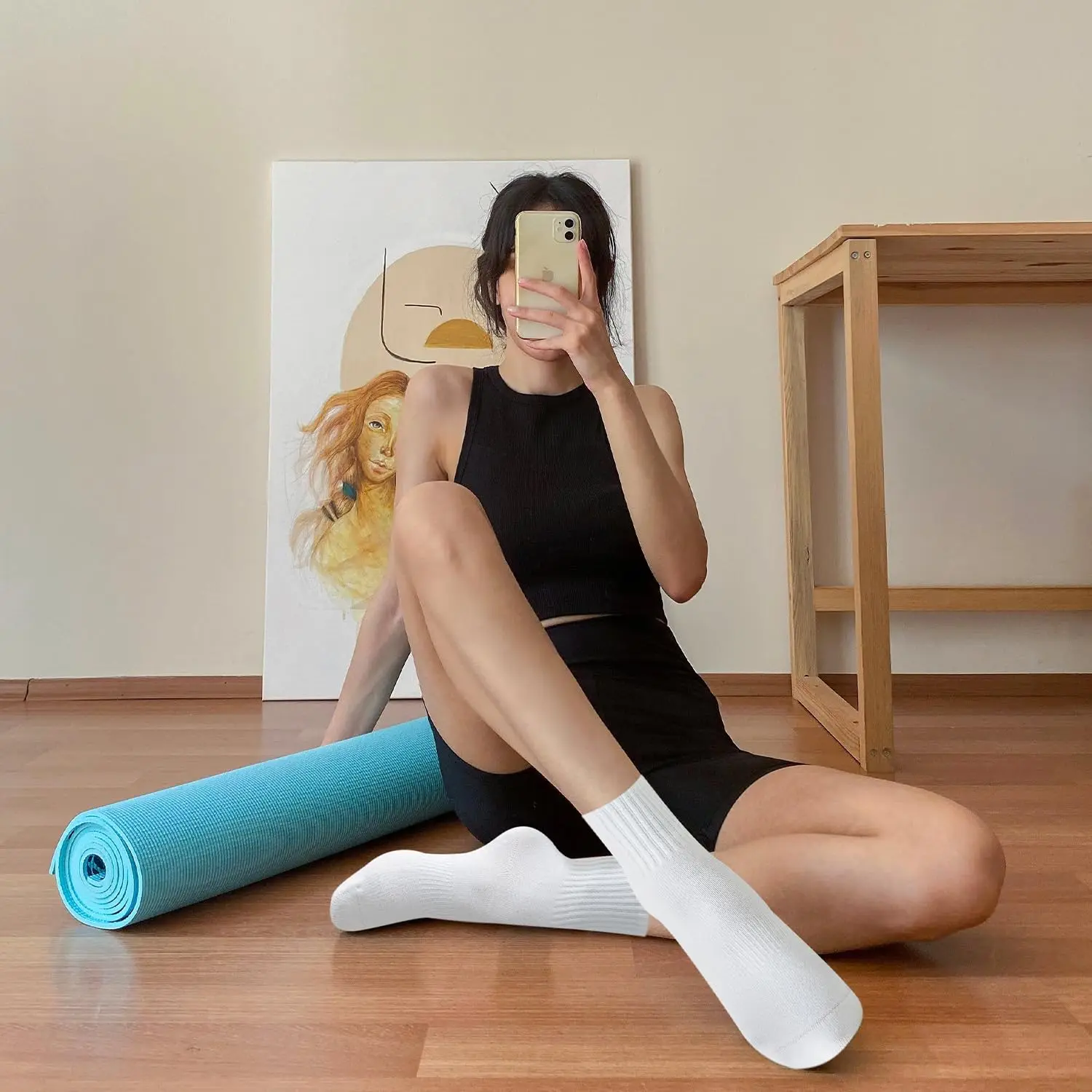 4 pairs of women's yoga socks, - Pilates & Yoga With Harna 评论和价格