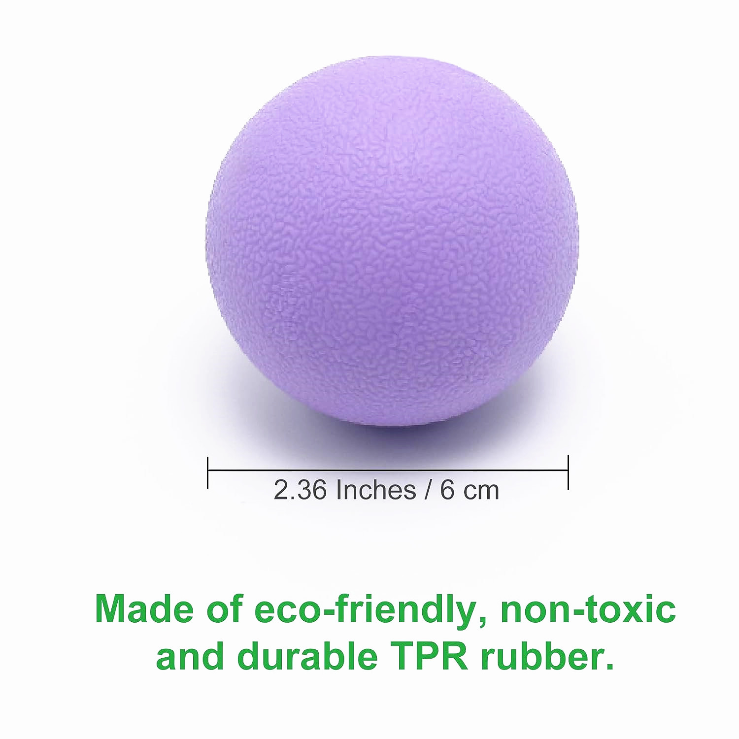 Hard Massage Lacrosse Ball TPR - Pilates Yoga Ball 评论和价格