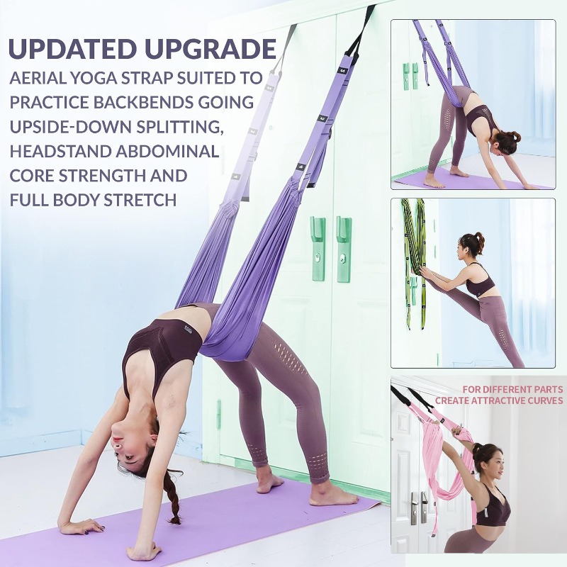 Adjustable Aerial Yoga Hammock - Pilates Yoga Stretching 评论和价格