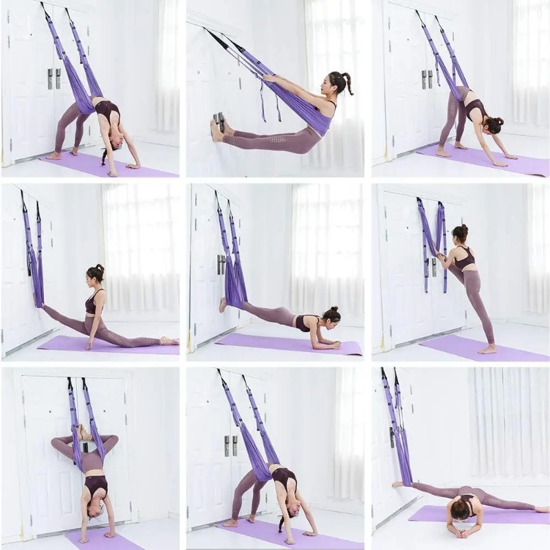 Adjustable Aerial Yoga Hammock - Pilates Yoga Stretching 评论和价格